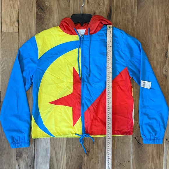 NWT Disney Parks  Multicolor Pixar Toy Story Luxo Ball Windbreaker Jacket‎ Sz M - Picture 3 of 5